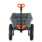 VEVOR Dump Cart, Poly Garden Dump Cart with Easy to Assemble Steel Frame, Dump Wagon with 2-in-1 Convertible Handle, Utility Wheelbarrow  544kg/ 1200lbs Capacity, 33cm/ 13 inch Tires