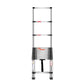 VEVOR Telescoping Ladder Stainless Steel Extension Step 3740mm Portable Ladders