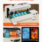 VEVOR Continuous Bag Band Sealing Machine, 6-12 mm Seal Width, Horizontal Band Sealer Machine with Digital Temperature Control, Carbon Steel Bag Sealer for 0.02-0.8 mm Plastic Bags Films Membrane