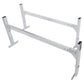 VEVOR Van Roof Ladder Rack, 2 Bars Aluminum Alloy Roof Ladder Racks, 181 kg Capacity Rain-Gutter Van Roof Rack, Adjustable Length 1300-2060 mm, Van Ladder Rack for Van, Cargo, Trailer