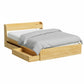 Artiss Bed Frame Queen Size with Charging Ports and 2 Drawers AURA