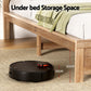 Artiss Bed Frame Double Size Wooden Acacia Wood OATMEAL