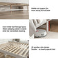 Artiss Double Wooden Bed Frame with 2 Drawer Platform Bed with 108cm Solid High Headboard White Bed Base for Bedroom Easy Assembly