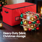Jingle Jollys Christmas Baubles Storage Box 128 Slots Decor Ornaments Container