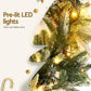 Jingle Jollys 3M Christmas Garland Pre-lit LED Lights Snow Frosted Tips Decor