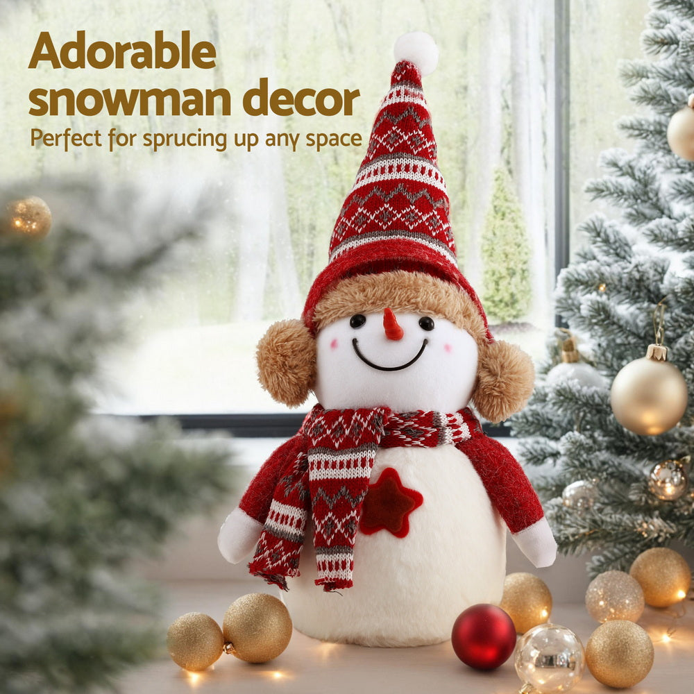 Jingle Jollys Christmas Snowman Handicraft Ornaments Party Decorations 35cm