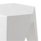 ArtissIn Set of 2 Puzzle Stool Plastic Stacking Bar Stools Dining Chairs Kitchen White