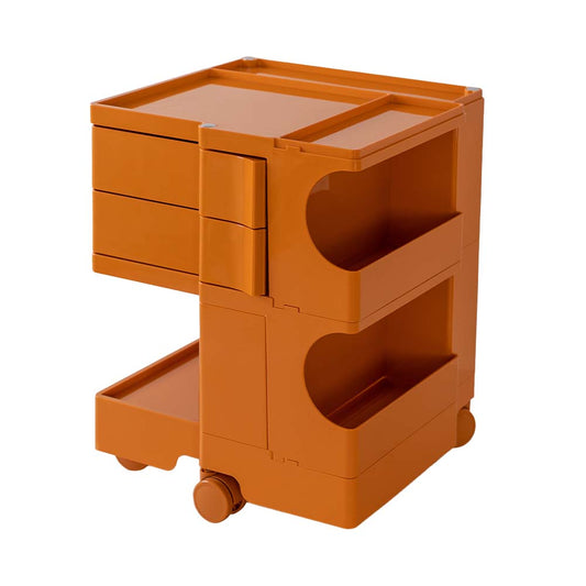 ArtissIn Bedside Table Side Tables Nightstand Organizer Replica Boby Trolley 3Tier Orange