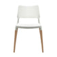 Artiss Set of 4 Wooden Stackable Dining Chairs - White