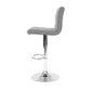 Artiss 2x Bar Stools Kitchen Dining Chairs Counter Stool Gas Lift Fabric Grey
