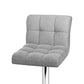 Artiss 2x Bar Stools Kitchen Dining Chairs Counter Stool Gas Lift Fabric Grey