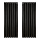 Artiss 2X Blockout Curtains Blackout Window Curtain Eyelet 240x230cm Black