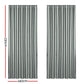 Artiss 2X Blockout Curtains Blackout Window Curtain Eyelet 240x230cm Grey