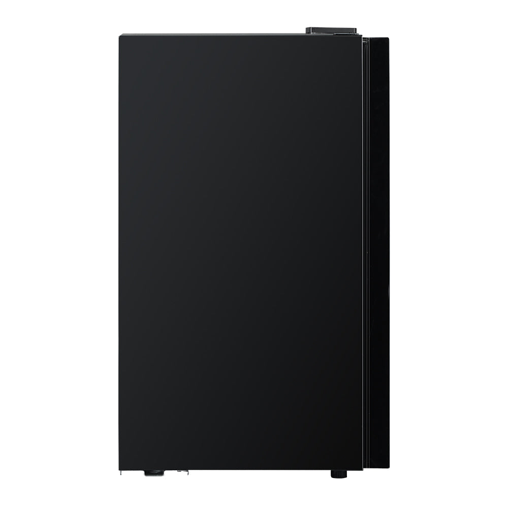 Devanti 98L Bar Fridge Glass Door Mini Fridges Freezer Black