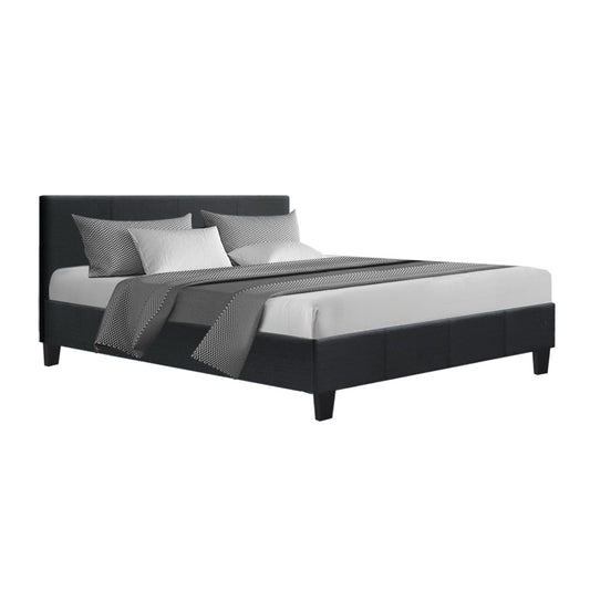 Artiss Neo Bed Frame Fabric - Charcoal Queen