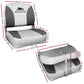 Seamanship Set of 2 Folding Swivel Boat Seats - Grey