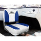 Seamanship Set of 2 Folding Swivel Boat Seats - White & Blue