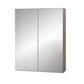 Cefito Bathroom Mirror Cabinet Vanity Medicine Shave Wooden Natural 600mm x720mm