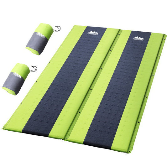 Weisshorn Self Inflating Mattress Camping Sleeping Mat Air Bed Pad Double Green