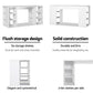 Artiss 3 Level Desk with Storage & Bookshelf - White