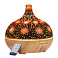 DEVANTI Aroma Aromatherapy Diffuser 3D LED Night Light Firework Air Humidifier Purifier 400ml Remote Control