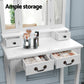 Artiss Dressing Table with Mirror - White