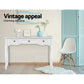 Artiss Hall Console Table Hallway Side Dressing Entry Wooden French Drawer White