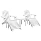 Gardeon Outdoor Sun Lounge Beach Chairs Table Setting Wooden Adirondack Patio Chair