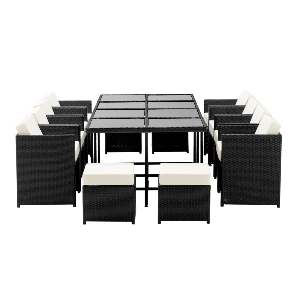 Gardeon 13 Piece Wicker Outdoor Dining Table Set