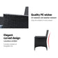 Gardeon 9 Piece Outdoor Dining Set - Black