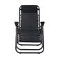 Gardeon Set of 2 Zero Gravity Chairs Reclining Outdoor Furniture Sun Lounge Folding Camping Lounger Black