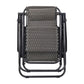 Gardeon Set of 2 Zero Gravity Chairs Reclining Outdoor Furniture Sun Lounge Folding Camping Lounger Grey
