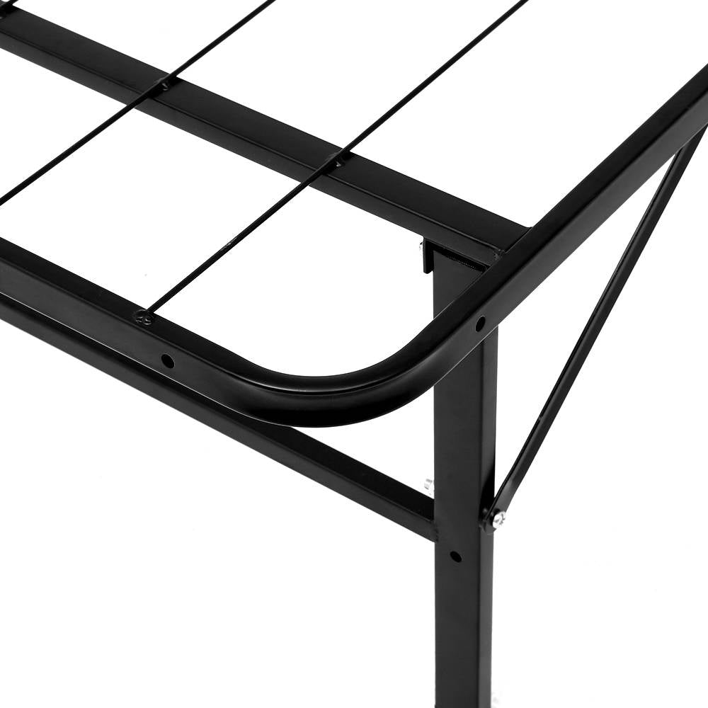 Artiss Folding Double Metal Bed Frame - Black