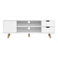 Artiss TV Cabinet Entertainment Unit Stand Wooden Scandinavian 120cm White