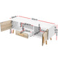 Artiss Wooden Entertainment Unit - White & Wood