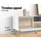 Artiss Wooden Entertainment Unit - White & Wood