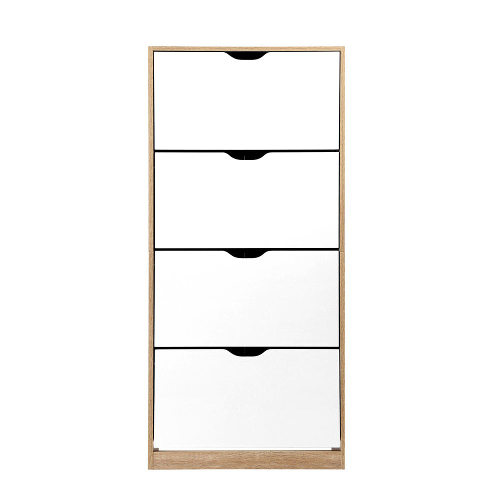 Artiss 48 Pairs Shoe Cabinet Rack Organiser Storage Shelf Wooden