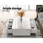 Artiss Coffee Table 4 Drawers White Trevi