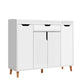 Artiss Shoe Cabinet Shoes Storage Rack 120cm Organiser White Drawer Cupboard