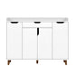 Artiss Shoe Cabinet Shoes Storage Rack 120cm Organiser White Drawer Cupboard