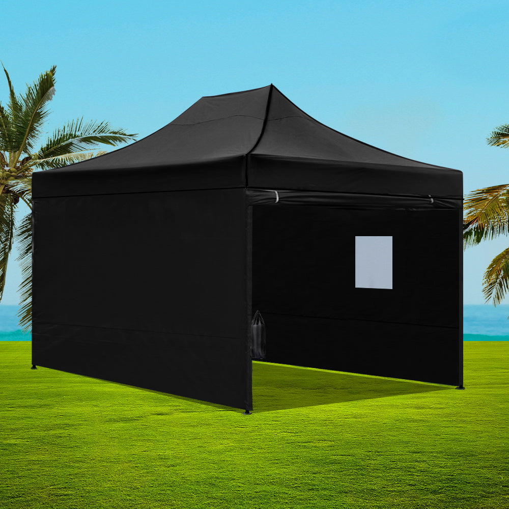 Instahut Gazebo Pop Up Marquee  Outdoor Tent Folding Wedding Gaze –  Bargain Retail