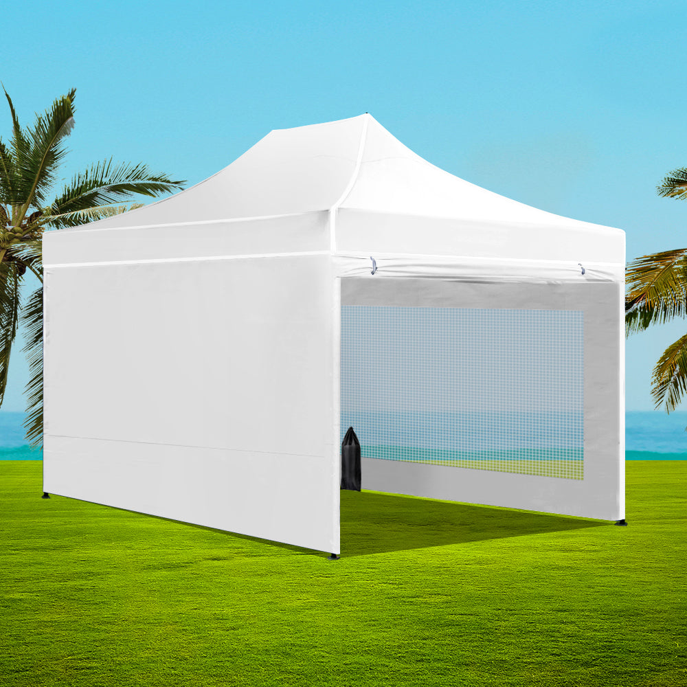 Instahut Gazebo Pop Up Marquee  Folding Wedding Tent Gazebos Shad –  Bargain Retail