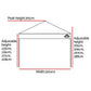Instahut Gazebo Pop Up Marquee 3x3 Outdoor Wedding Base Pod Kit Navy