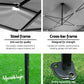 Instahut Gazebo Pop Up Marquee 3x4.5m Outdoor Tent Folding Wedding Gazebos Black