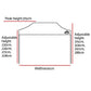 Instahut Gazebo Pop Up Marquee 3x6m Outdoor Tent Folding Wedding Gazebos White