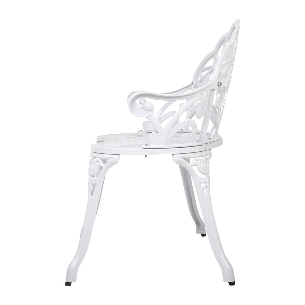 Gardeon Victorian Garden Bench White