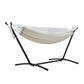 Gardeon Camping Hammock With Stand Cotton Rope Lounge Hammocks Outdoor Swing Bed