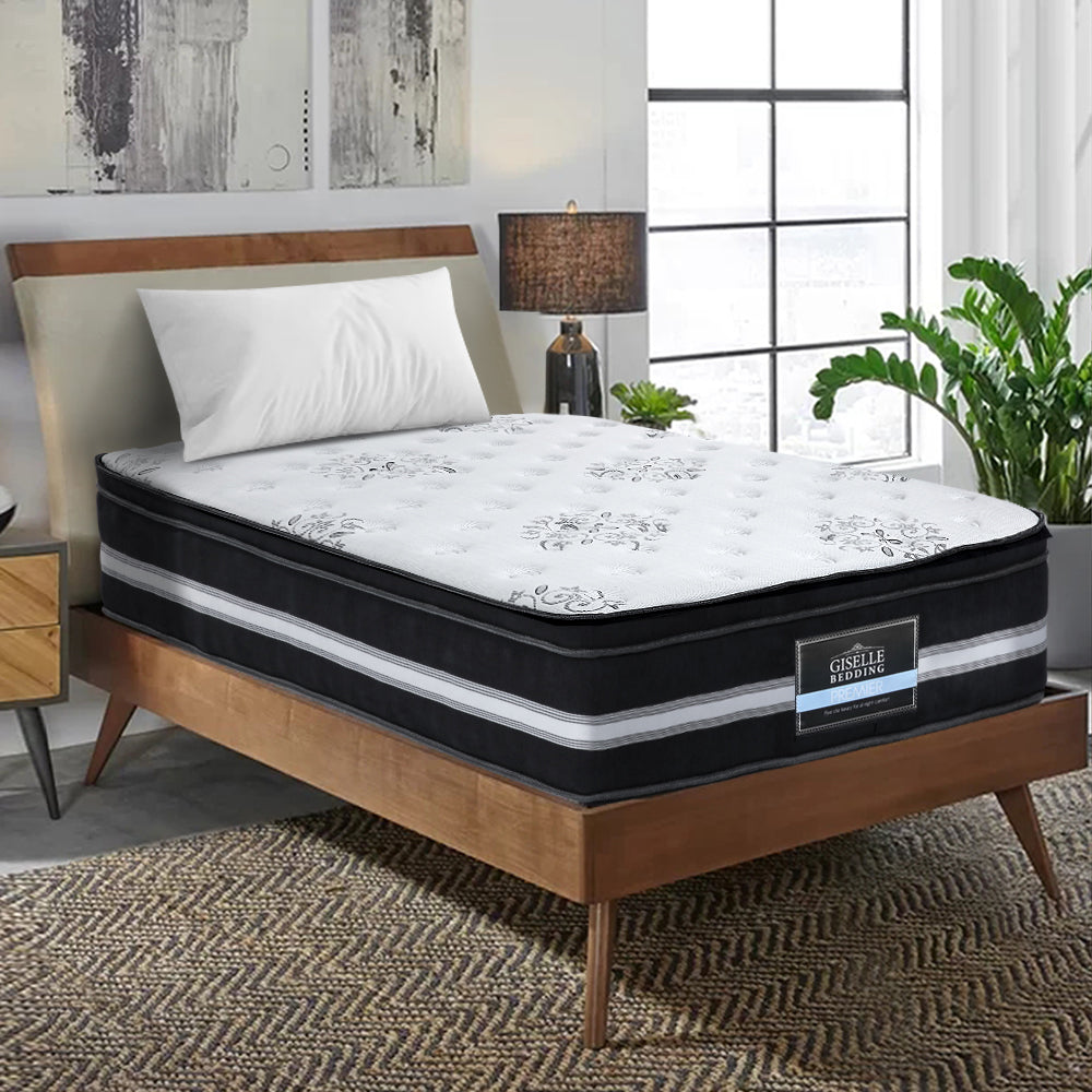 Giselle Single Size Mattress Bed COOL GEL Memory Foam Euro Top Pocket Spring