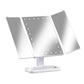 Embellir Makeup Mirror with 24 LED light Tri-fold Dimmable Tabletop Storage