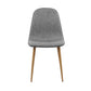 Artiss Set of 4 Adamas Fabric Dining Chairs - Light Grey